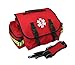 Lightning X Products Small EMT Medic First Responder Trauma EMS Jump Bag With Dividers - Red