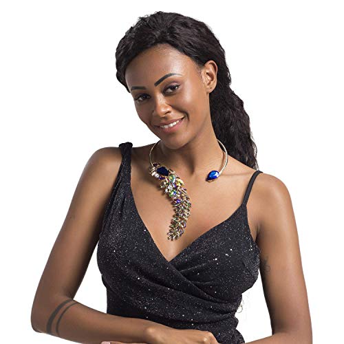 Holylove Women Costume Necklace Colorful, Statement Necklace for Women Novelty Fashion Jewelry 1 pc with Gift Box- HLN0008 Colorful - Thumbnail 2