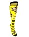 Harry Potter Hufflepuff Knee High Socks (Hufflepuff Yellow) (Size:9-11 Shoe Size:5-10)
