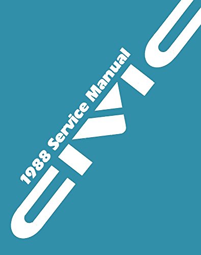 1988 Honda Civic Shop Service Repair Manual Engine Drivetrain Electrical Body