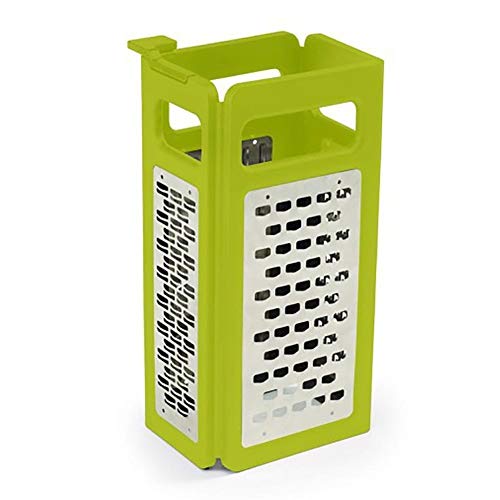 KFSO Box Grater, 4-Sided Stainless Steel Large Foldable Cutter Peeler for Parmesan Cheese, Ginger, Vegetables