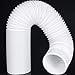 Hotop Portable Air Conditioner Exhaust Hose, Vent Hose with 5 Inch Diameter and Counterclockwise Thread Compatible with Portable Air Conditioner (78 Inch)
