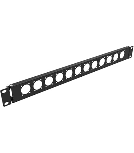 10 Placas Ciegas Para Montaje En Panel Tipo D. Aleación De Zinc, Color Negro. Ideal Para Paneles 86, Cajas De Escenario Y Equipos Audiovisuales.