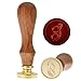 Letter S Wax Seal Stamp, Yoption Vintage Retro Brass Head Wooden Handle Alphabet Letter S Classic Sealing Wax Seal Stamp (S)