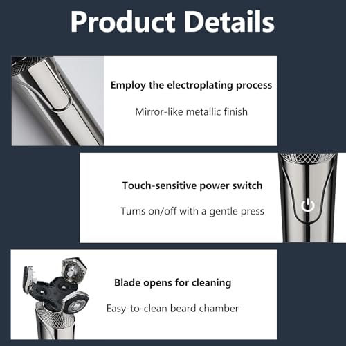 5 in 1 Electric Shaver with Battery Level LCD Display, IPX6 Waterproof (Fully Washable), Usable During Charging, Designed for Men and Ideal for Professional Travel
