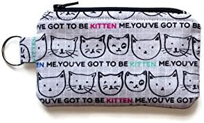 Kitty Cat Keychain Wallet Coin Purse - Kitten Keychain coin Pouch