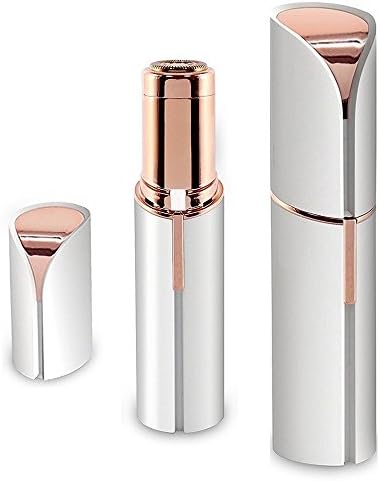Women's Epilators Painless Hair Remover, Pajuva Ladies Lipstick Shaving Device Built in Light Electric Cordless Facial Hair Razor Bikini Trimmer on Upper Lip Chin Cheeks (Battery Not Included)