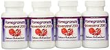 Eden Pond Pomegranate Resveratrol Fat Burner,60 Capsules, 4 Count