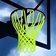 2 Sets Glow in The Dark Basketball Net 2PCS - Heavy Duty Outdoor Replacement Net for Basketball Hoops, Nylon Light-Up Hoop Net for Indoor and Outdoor Play, Durable Basketball Goal Net for Kids