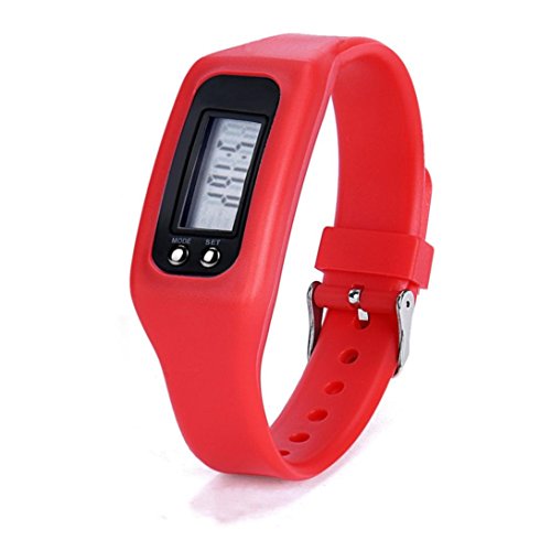 Kanzd New Sports Digital LCD pedometer Run Step Walking Distance calorie Counter Watch Bracelet (G)