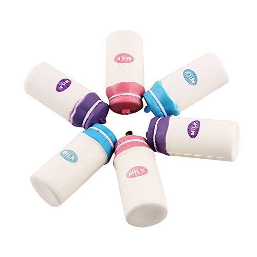 Clearance! ZOMUSA Yogurt Bottle Squeeze Jumbo Stress Stretch Soft Scented Slow Rising Toys (As picture show)