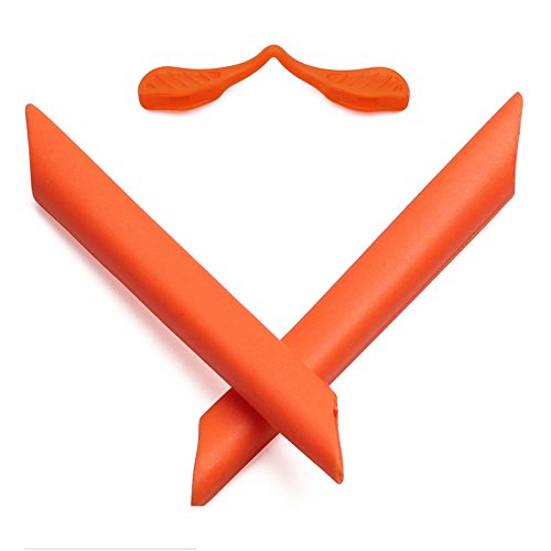 MRY Earsocks Nosepiece Kit for Oakley Radarlock Sunglasses - Rich Option Colors (Orange)