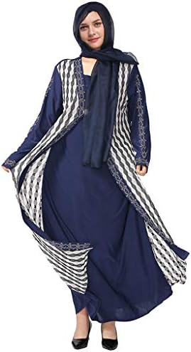 Womens Muslim Robe Kaftan,Middle East Turkey Dress Abaya Dubai Robe