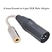 4-pin XLR Male Balanced to 4.4mm Female 8 Wire 152 Core for Sony PHA-2A,WM1A/1Z,iBasso,Fiio,HiFiman,NW-ZX300A,XBA-Z5,N1AP,Astell&Kern Layla Rosie,Roxanne II AK T8iE MKII (4-pin XLR to 4.4mm (M-F))