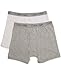 CalvinKleinBoysModern Cotton Assorted Boxer Briefs Underwear, Pack of 2Clsc Wht/H.greySmall