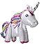 Langxun 2 Pack 3D Foil Unicorn Balloons for Unicorn Party Supplies and Girls Birthday Decorations, Birthday Party Supplies for Women (Rainbow)