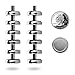 Netany x228 12 LB Heavy Duty Magnetic Hooks - Strong Powerful Neodymium Indoor/Outdoor Magnet Hooks (12 Pack) - Kitchen Bathroom Bedroom Garage lockers Office