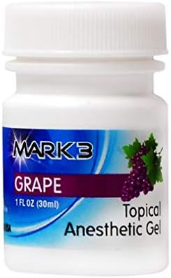Mark3 Dental Oral Topical Anesthetic Gel 1 Oz - Grape (20% Benzocaine)