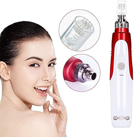 Derma Pen Electric Auto-microneedling Stamp, Adjustable Remover Anti Aging Scar Tool.skin Care Therapy Machine，stretch Marks Hair Loss Treat Adjustment For Wrinkles Pins.