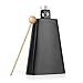 Vangoa - 7 inch Metal Steel Cow Bell Noise Maker with Handle for Drumset Kit Percussion