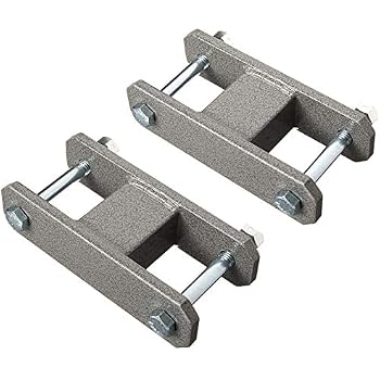 thumbnail image 2 of Adjustable 1-2-3-4 Inch Rear Shackle Lift Kit For 76-81 Camaro Firebird Trans Am - Zinc Plated Steel 2 of 3