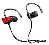 Chamfind Bluetooth Headphones, Wireless Earbuds Bluetooth V4.2 Stereo Earphones, IPX5 Waterproof Sports Neckband Headset, With Mic Bass Noise Reducing for Gym Running(Red) - Fozento