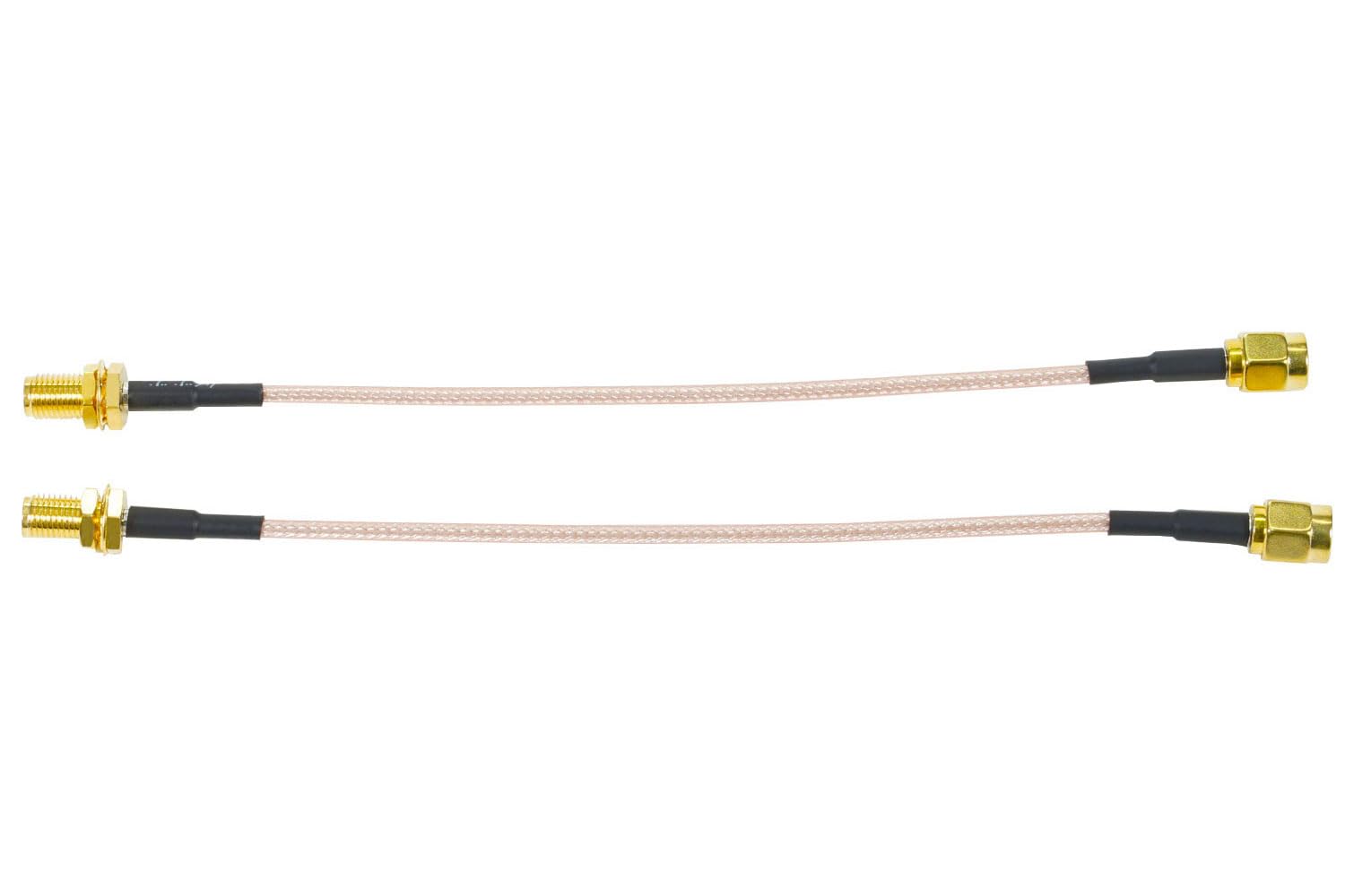 Fohevers 2 Pack SMA Male to Female RG316 Extension Cable 30CM(12 inches) Antenna Coaxial Low Loss Pigtail for Router/WiFi/FPV Antenna