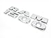 Yoaoo Genune Chrome Ram 1500 Emblem Badge 3D Emblem Decals Nameplate Flat Letter Glossy OEM