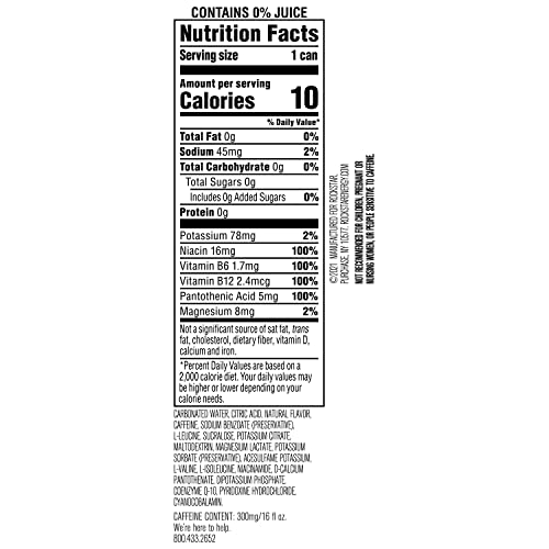 Rockstar Energy Drink with COQ10 and Electrolytes, 300mg Xdurance Kiwi