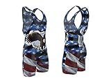4-Time Sublimated Wrestling Singlet for Men and Youth, Powerlifting and Exercise Equipment, MMA Wrestling Ring Gear/Apparel, Black, Navy Blue, Red (Sizes: 3XS-3XL)