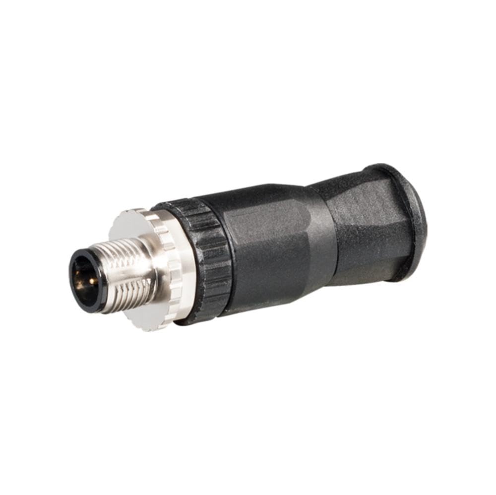M12 plug 0° self-connecting screw terminal.