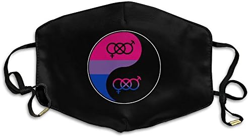OMEGAGAA Bisexual Pride Yin And Yang Unisex Warm Breathe Healthy Mouth Masks
