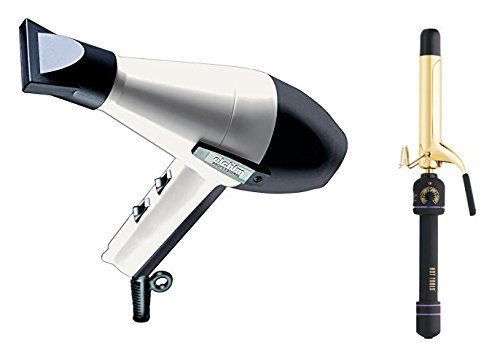 Click Here to See More Images Elchim 2001 Hair Dryer Black/White with Free Hot Tools 1/2