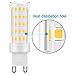 KINDEEP G9 LED Bulb, Replace 60W Halogen Bulb, 8W 650Lumens, Warm White(3000K), Not Dimmable, 360 Degree Beam Angle LED Light Bulbs, 5 Pack