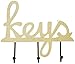 Plaid Key Holder with 3 Metal Hooks, 12882