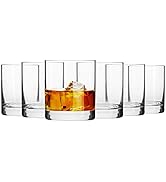 Krosno Whiskey Tumbler Glasses | Set of 6 | 300 ML | Blended Collection | Perfect for Home, Resta...