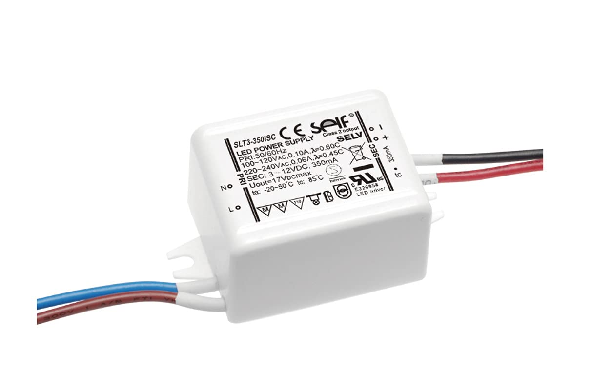 Self Electronics SLT3-350ISC LED Driver Constant Current 4.3 W 350 mA 3.0-12.0 V/DC Furniture Approval, Not Dimmable, Over