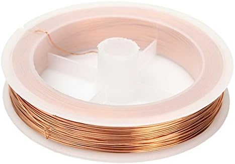 EsportsMJJ Spool Copper Wire 0.5mmx90m Enameled Copper Coil Magnet Wire, Gold - Image 3