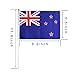 50 Pack Hand Held Small Mini Flag New Zealand Flag New Zealanders Flag Stick Flag Round Top National Country Flags,Party Decorations Supplies For Parades,World Cup,Sports Events,International Festival