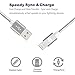iPhone Cable SGIN, 4Pack 3FT 6FT 6FT 10FT Nylon Braided Cord Lightning Cable Certified to USB Charging Charger for iPhone 7,7 Plus,6S,6,SE,5S,5,iPad,iPod Nano 7 - Silver Grey