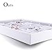 Oirlv Velvet Jewelry Organizer Trays Stackable Showcase Jewelry Display Storage Tray (15 Grids Earrings)