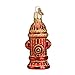 Old World Christmas Ornaments: Fire Hydrant Glass Blown Ornaments for Christmas Tree (36038)