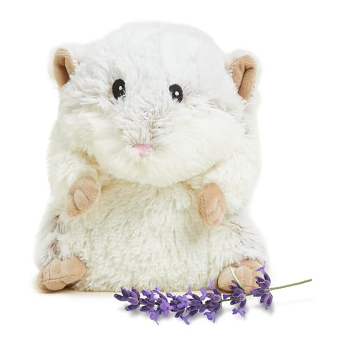 warmies Microwavable & Weighted Stuffed Animals, Hamster - Heated Stuffed Animal Plushie for Warmth & Comfort - Cute Soft Plush Toys for Adults & Children (Boys, Girls, Babies & Toddlers)