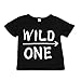 morecome 1Sets Baby Letter Print T-Shirt Pants Boys Suit (6M, Black)