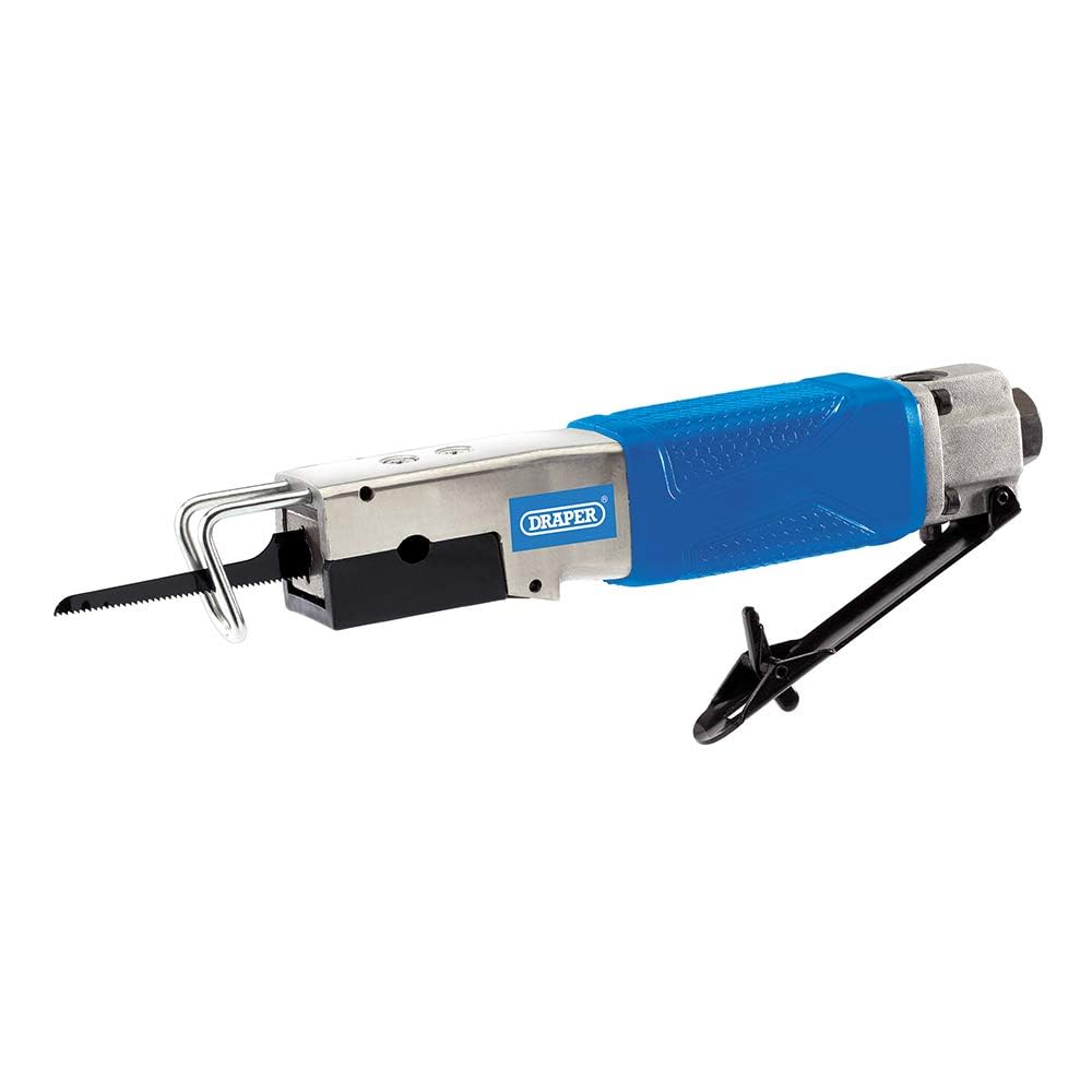 Draper 90psi Air Body Saw | 1.2 mm Cutting Tool | 18T and 24T Saw Blades| Hex Key | 1/4 Inch Air Inlet | 6.2bar Power Tool | 70833
