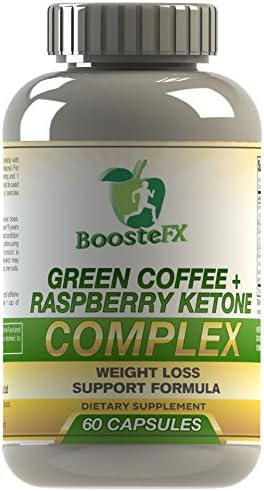 BoosteFX Premium Blend Green Coffee Ketone Complex - Best Weight Loss Supplement - Suppress Appetite, Loose Weight &amp; Burn Excess Body Fat. (60 Capsules)