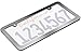 Stainless Steel License Plate Frame - Universal Tag Frame Holder, Thin Bottom Chrome Metal