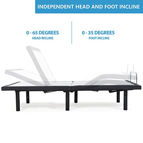 Blissful Nights Split King e5 Adjustable Bed Frame with Head Tilt