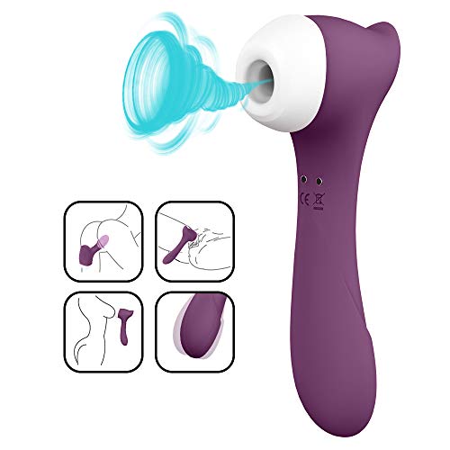 Clitoral Sucking Vibrator with 8 Vibration & 5 Suction, Clitoral Vibrators Nipples Suction Stimulator, Quiet Waterproof Rechargeable Sex Toys for Women Couples