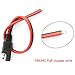 DGZZI 2PCS 14AWG Extension Cable - 30CM SAE Single Plug Quick Disconnect for Motorcycle, Car, Tractor